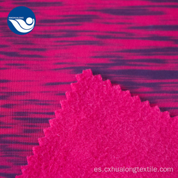 Tejido jacquard de punto con estampado de grano negro rosa